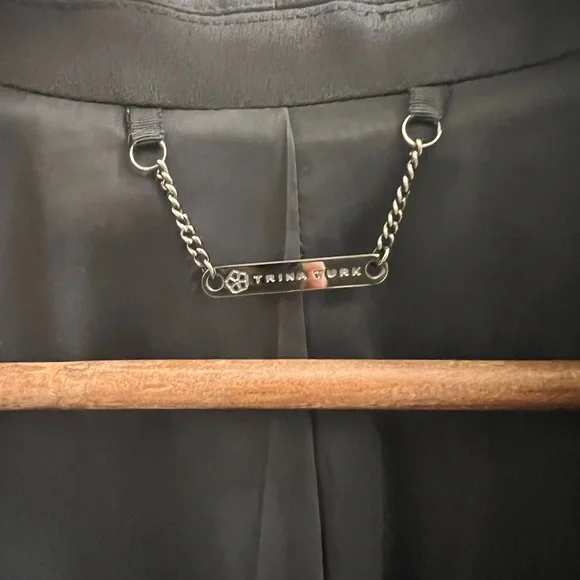 Trina Turk Satin Lapel Fitted Blazer - Picture 8 of 8